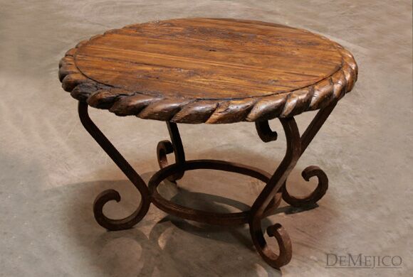 old world spanish end table