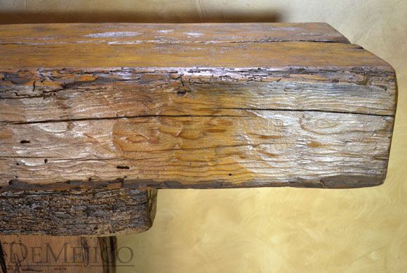 rustic wood console table