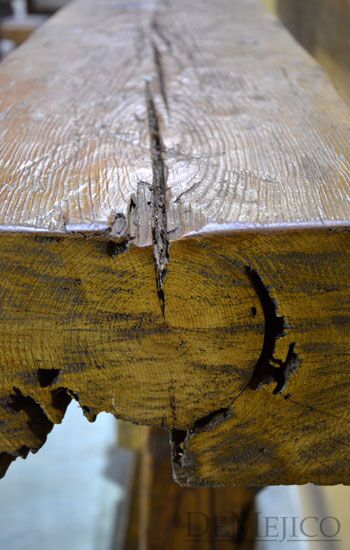 rustic wood console table