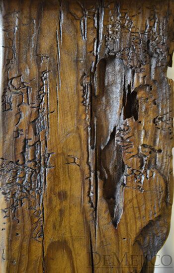 rustic wood console table