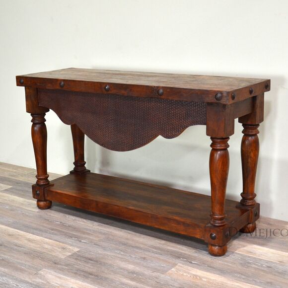 Old world décor rustic furniture Mexican design Southwestern style furniture rustic console table