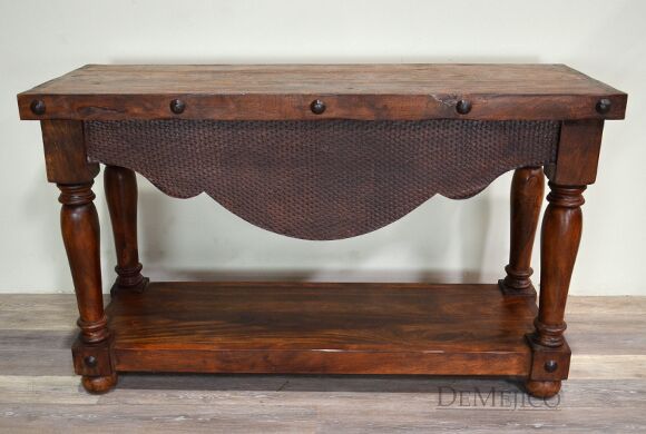 rustic console table