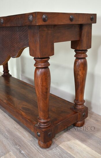 rustic console table