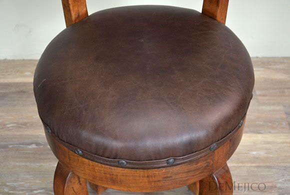 Spanish Barstool, Contemporary Stool, Vintage Leather Barstool
