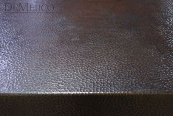 Mesa Hoja with Copper Top, Spanish Style Dining Table