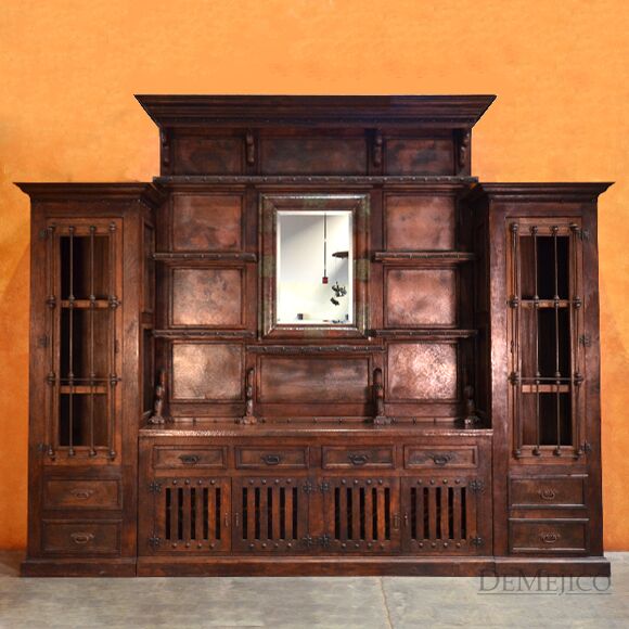 Copper Panel Bar, Large Spanish Bar, Restaurant Furniture