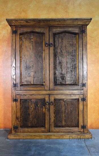 Old Wood Armario Angular, Spanish Armoire