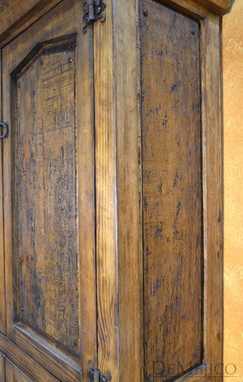 Old Wood Armario Angular, Spanish Armoire