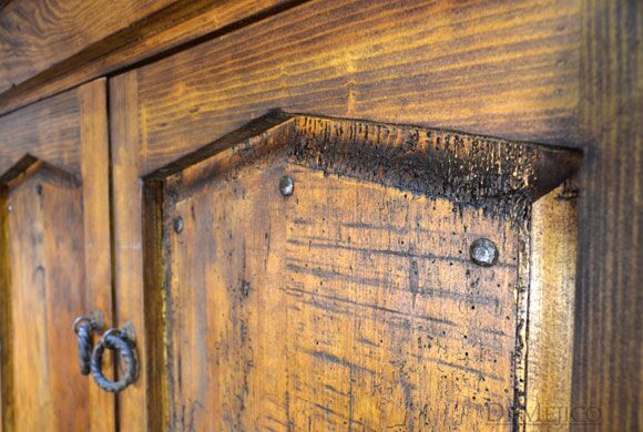 Old Wood Armario Angular, Spanish Armoire