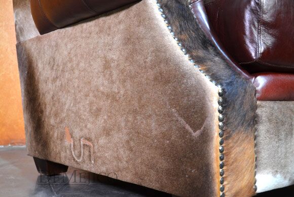 Sofa Cuernavaca, Spanish Armchair with Footstool, Spanish Lounge Chair, Single Seater Lounge Chair, Spanish Living Room, Rustic Entertainment Space