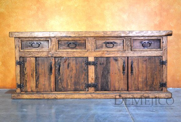 Trastero Luna, Old Wood Hutch, Rustic Hutch, Rustic Buffet