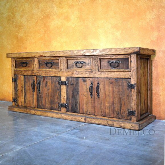 Trastero Luna, Old Wood Hutch, Rustic Hutch, Rustic Buffet