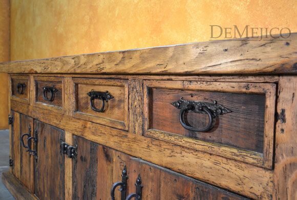 Trastero Luna, Old Wood Hutch, Rustic Hutch, Rustic Buffet