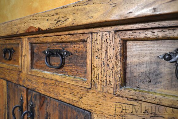 Trastero Luna, Old Wood Hutch, Rustic Hutch, Rustic Buffet