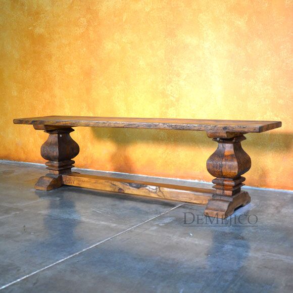Banca Diamante, Rustic Bench, Geometric Bench