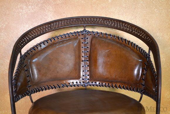 Iron Equipal Barstool, Spanish Barstool, Swivel Barstool