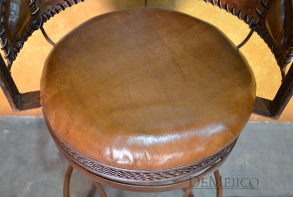 Iron Equipal Barstool, Spanish Barstool, Swivel Barstool