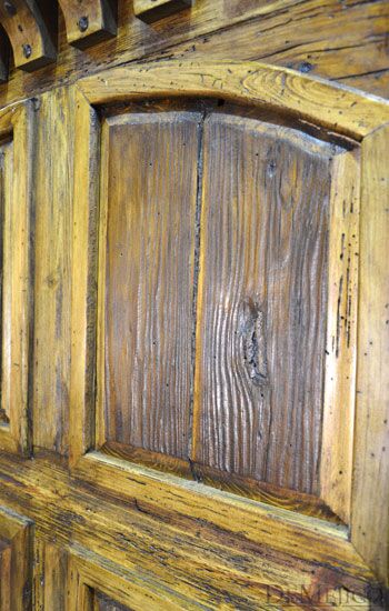 Cama Santos Old Wood Bed, Tall Headboard