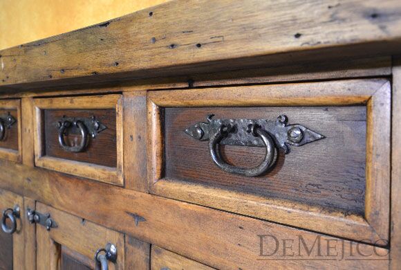 Mezcal Buffet, Old World Style Buffet, Old Wood Buffet