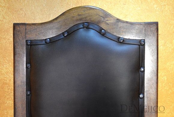 Silla Casa Torcida, Spanish Leather Chair, Leather Dining Chair