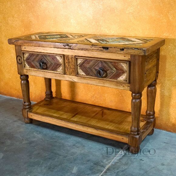 Small Colorado Console, Old Wood Console, Southwest Console Table