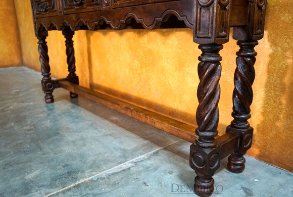 Consola Madrid, Spanish Console Table, Hand Carved Console Table