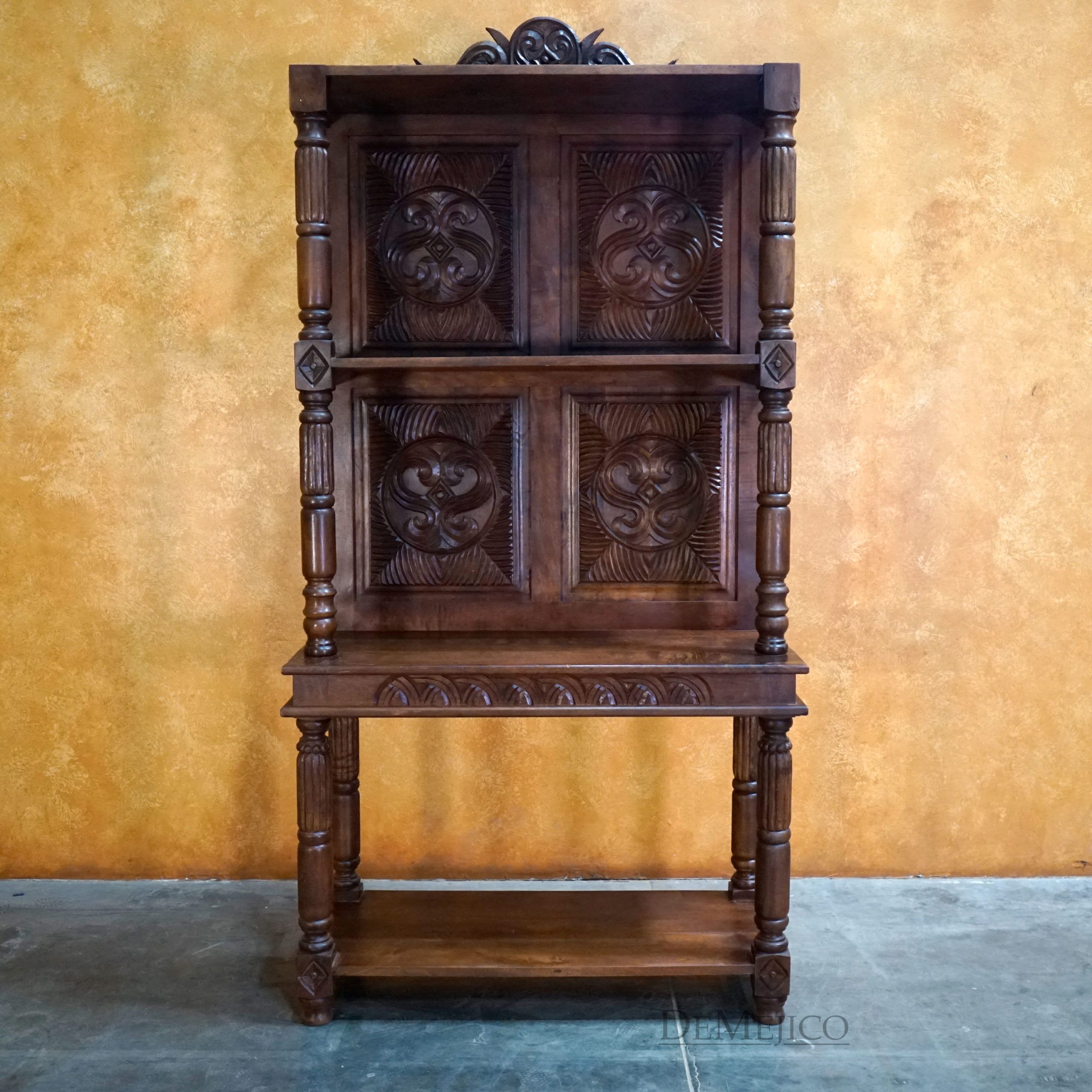 Small Spanish Revival Hutch, Spanish Hutch, Spanish Restaurant