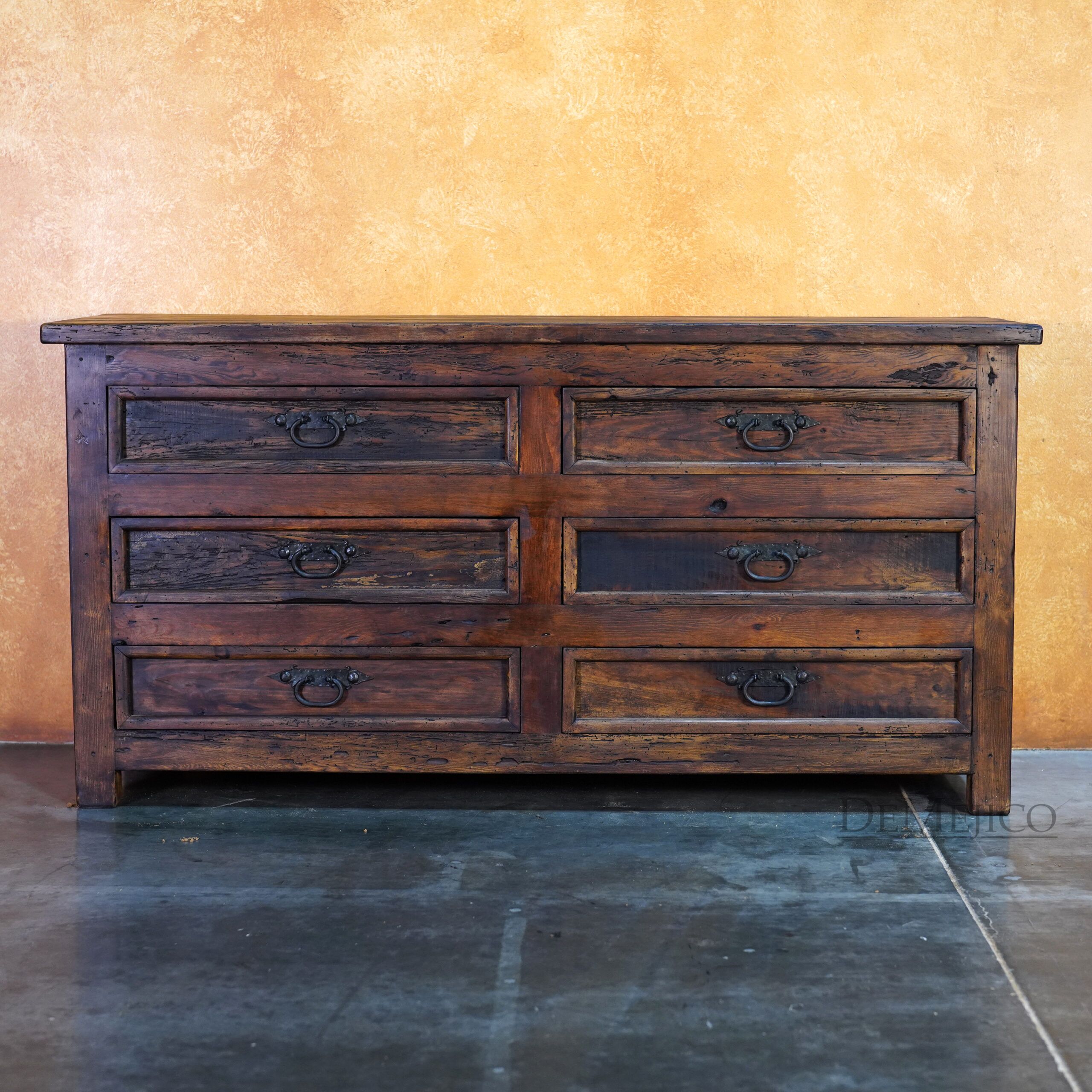 San Felipe Spanish Style Dresser, Farmhouse Bedroom - Demejico