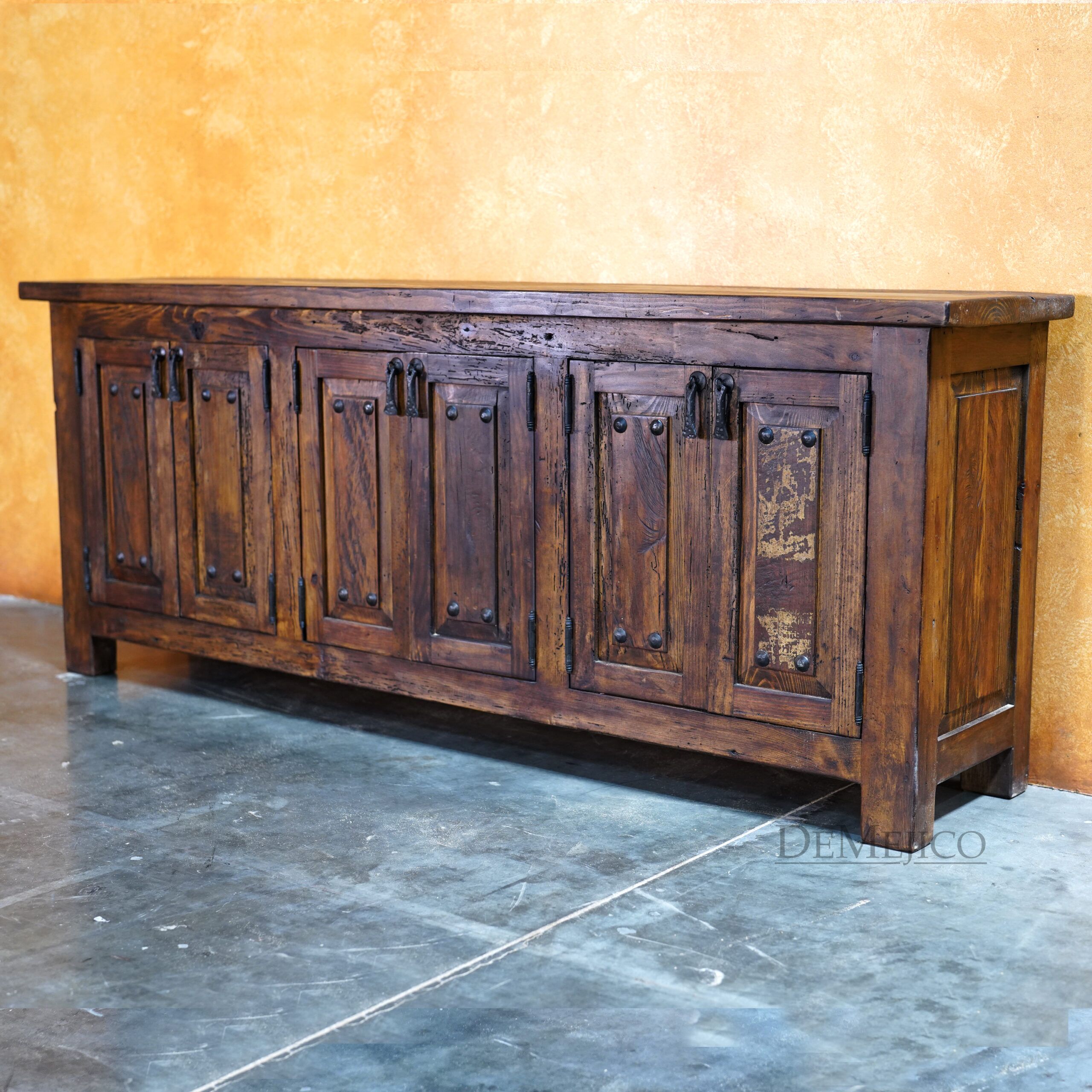 Olivio TV Stand, Spanish TV Stand, Old World Design - Demejico