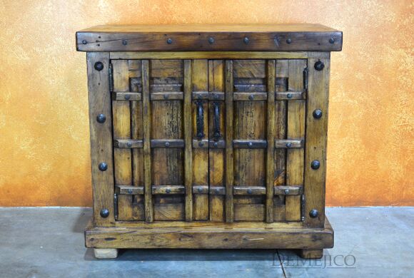 Old World rustic vanity table