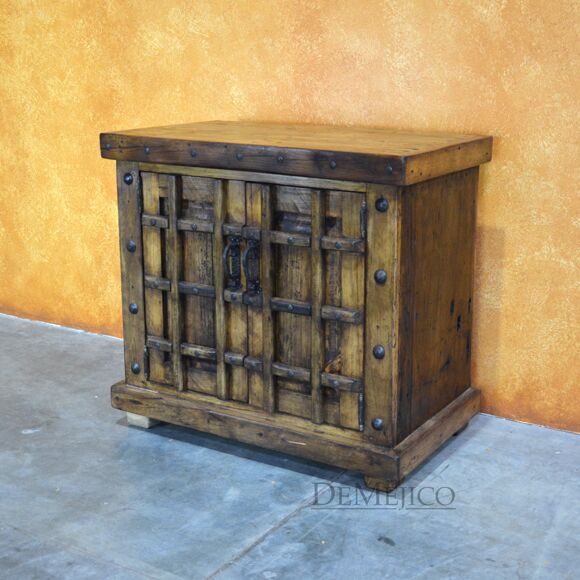 Old World rustic vanity table