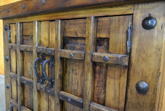 Old World rustic vanity table