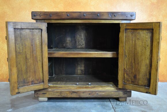 Old World rustic vanity table