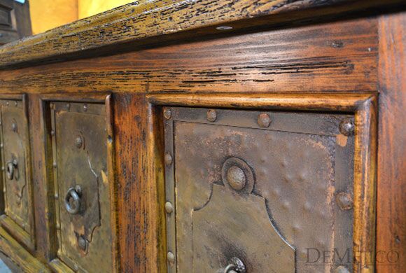 reclaimed wood desk