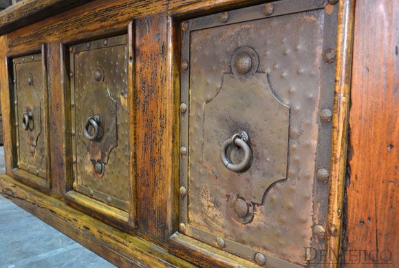 reclaimed wood desk