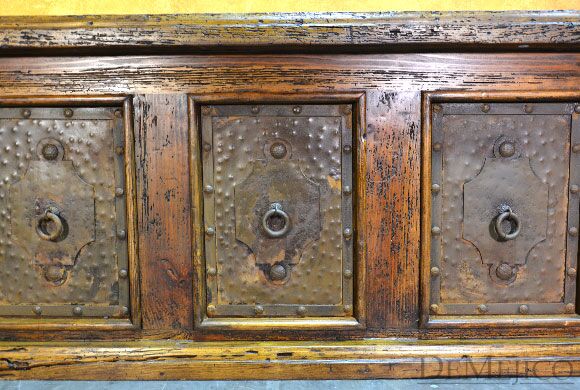 reclaimed wood desk