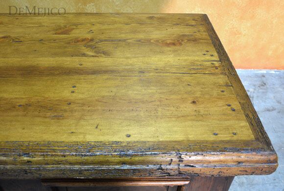 reclaimed wood desk
