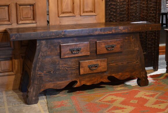 reclaimed wood console