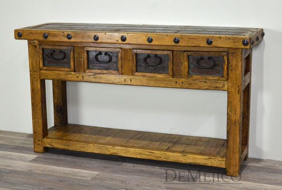 Spanish rustic console table