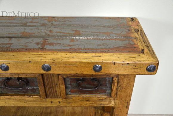 Spanish rustic console table