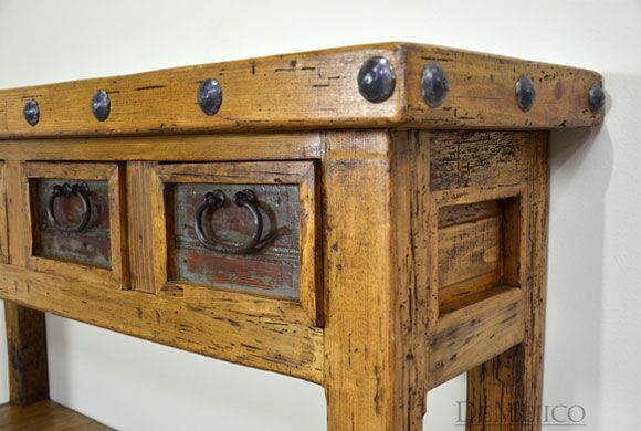 Spanish rustic console table