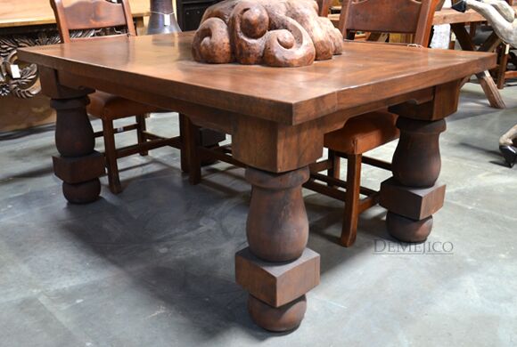 turned leg dining table
