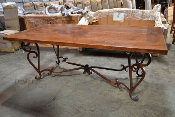 wrought iron dining table