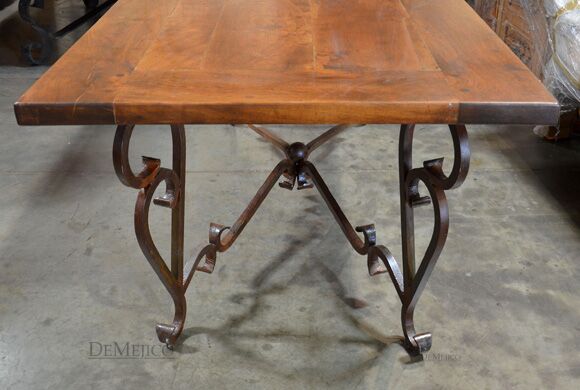 wrought iron dining table