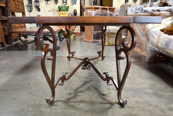 wrought iron dining table