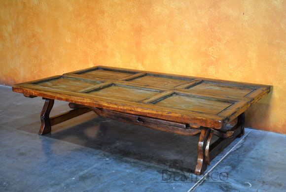 Rustic Old Door Coffee Table, Mesa Yugos