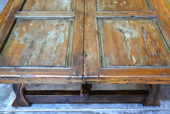 Rustic Old Door Coffee Table, Mesa Yugos