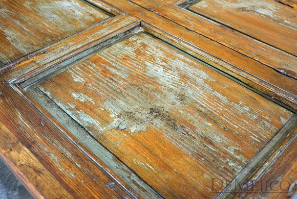 Rustic Old Door Coffee Table, Mesa Yugos