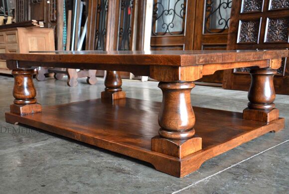 turned leg coffee table