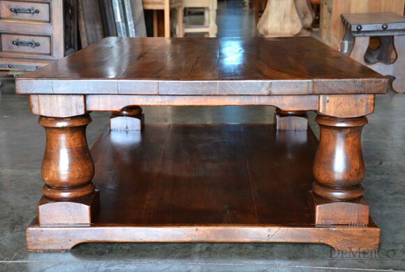 turned leg coffee table